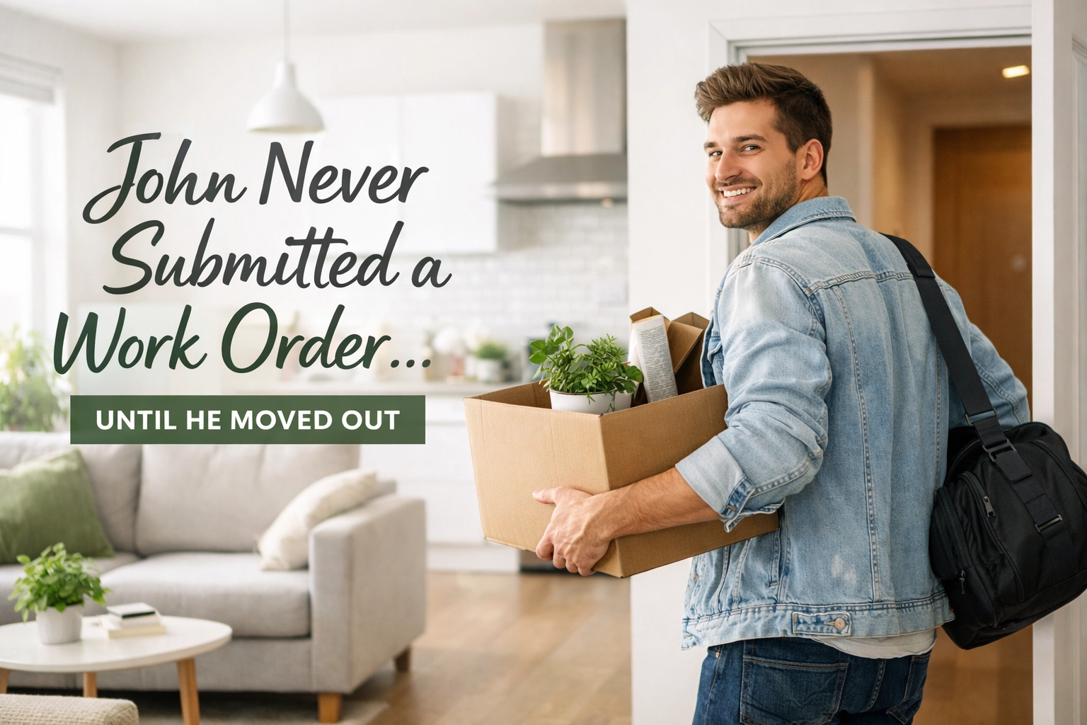 John Never Submitted a Work Order… Until He Moved Out